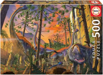 Пазл-500 Любопытный динозавр. Винсент Хи (19001) обложка книги