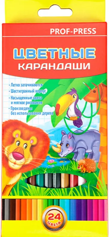 Карандаши 24 цвета МУЛЬТИКИ (КЦ-8382) обложка книги