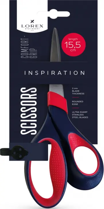 Ножницы офисные, с прорезиненными эргономичными ручками, 155 мм Ножницы офисные, с прорезиненными эргономичными ручками, 155 мм обложка книги