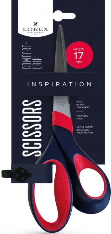 Ножницы офисные, с прорезиненными эргономичными ручками, 170 мм. (LXSCCG17-IS) Ножницы офисные, с прорезиненными эргономичными ручками, 170 мм. (LXSCCG17-IS) обложка книги