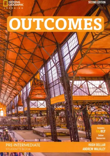 Dellar, Walkley - Outcomes. Pre-Intermediate. Student's Book. Includes MyELT Online Resources (+DVD) обложка книги
