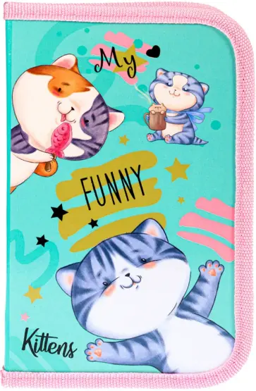 Пенал 1 отделение КОТЯТА-4 (ПН-1169) обложка книги