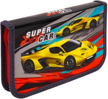 Пенал 1 отделение с откидной планкой ЖЕЛТЫЕ АВТО (ПН-1097) обложка книги