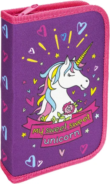 Пенал "Единорог-4", одно отделение, ткань (ПН-1214) обложка книги