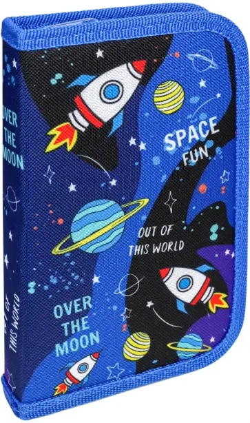 Пенал "Космос-4", одно отделение, ткань (ПН-1211) обложка книги