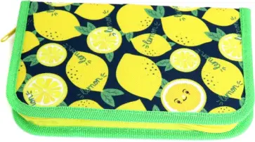 Пенал "Лимончики", одно отделение, ткань (ПН-1648) обложка книги