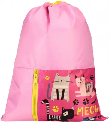 Мешок для обуви с карманом РИСОВАННЫЕ КОТЯТА (МО-1600) обложка книги