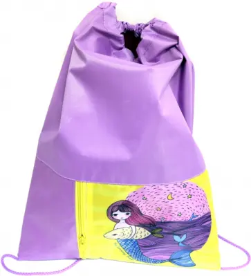 Мешок для обуви с карманом "Русалка с рыбой" (МО-0676) обложка книги