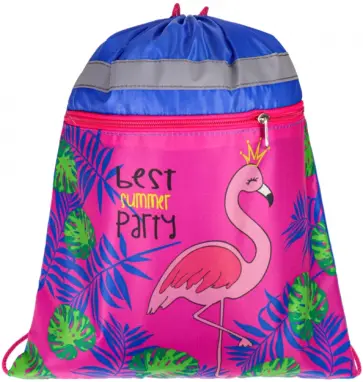 Мешок для обуви с карманом и светоотражающей полосой ФЛАМИНГО (МО-1086) обложка книги