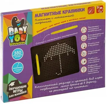 Мозаика в планшете "Магнитные крапинки" (ВВ5125) обложка книги