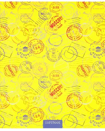 Тетрадь "Штампы", А5, 96 листов, линия (С2553-47) обложка книги