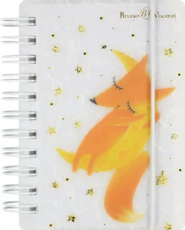 Блокнот 80 листов, А7, точка, гребень, ВОЛШЕБНЫЕ ЛИСЫ, 3 вида (3-573/03) обложка книги