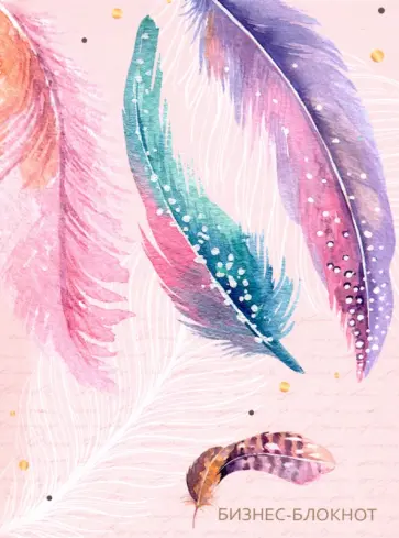 Бизнес-блокнот 80 листов, А6, ВОЛШЕБНЫЕ ПЕРЬЯ-1 (80-0105) обложка книги