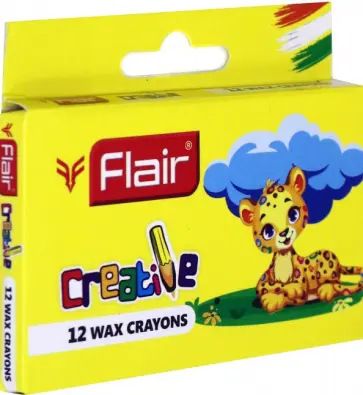 Восковые мелки, круглые "CREATIVE", 12 цветов (FA 8001) обложка книги