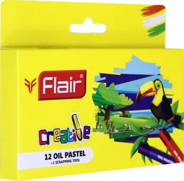Пастель масляная "CREATIVE", 12 цветов, + инструмент (FA 8009) обложка книги