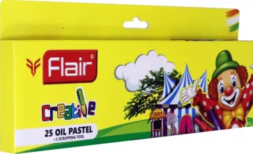 Пастель масляная "CREATIVE", 25 цветов + инструмент (FA 8011) обложка книги
