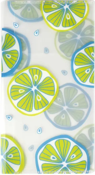 Папка для документов пластиковая 11.8х22.5 см, Лаймы (53255) обложка книги