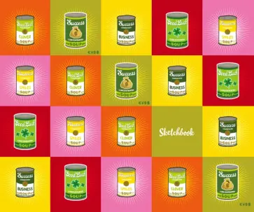 Скетчбук. Энди Уорхол (твердый переплет, 96 стр, 240х200 мм) обложка книги