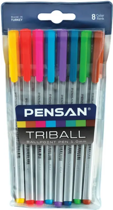 Набор масляных шариковых ручек "TRIBALL", 8 цветов (1003/PVC8) Набор масляных шариковых ручек "TRIBALL", 8 цветов (1003/PVC8) обложка книги