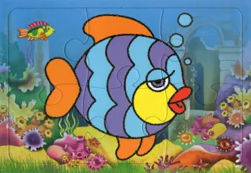 Пазл 6 элементов Рыбка обложка книги