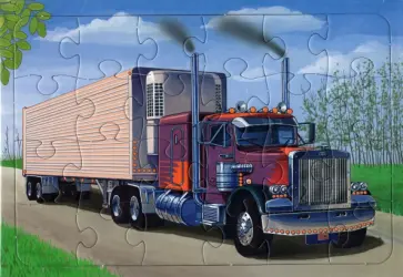 Пазл 24 элемента "Грузовой автомобиль ПЕТЕРБИЛТ" обложка книги