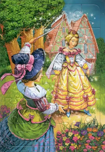 Пазл 30 элементов "Золушка и фея" обложка книги
