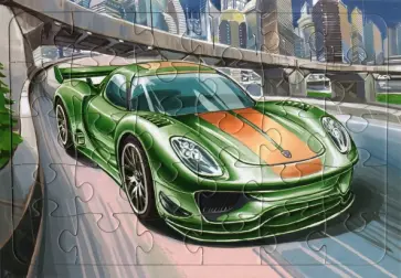 Пазл 30 элементов Легковой автомобиль ПОРШЕ обложка книги