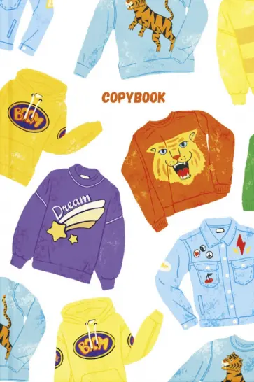 Тетрадь 96 листов, МОДНЫЙ ПРИНТ, твердая обложка (57415) обложка книги