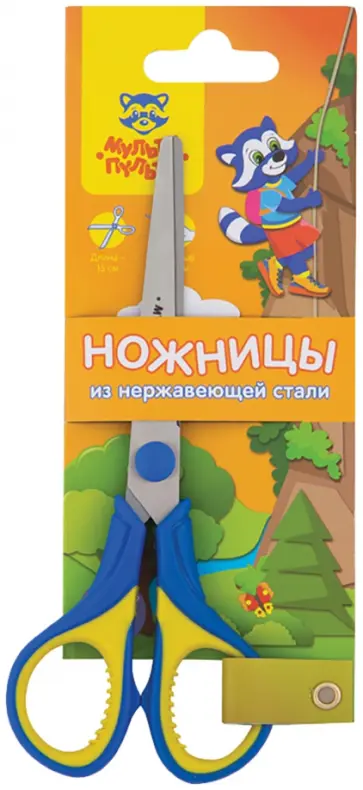 Ножницы 15 см "Приключения Енота" (MS_19421) обложка книги