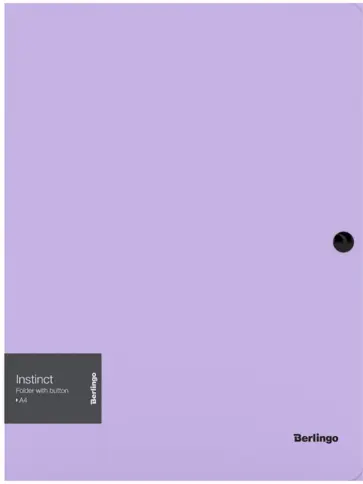 Папка на кнопке А4 "Instinct", лаванда (ANp_03507) Папка на кнопке А4 "Instinct", лаванда (ANp_03507) обложка книги