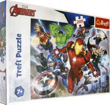Trefl. Puzzle-200 MIDI Могучие Мстители обложка книги