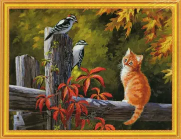 Картина 2 в 1 40х50 см КОТЕНОК (M-11659) обложка книги