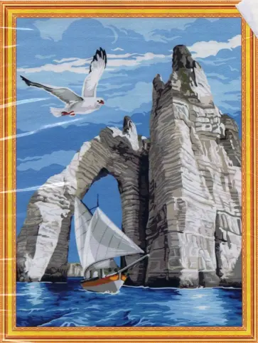 Картина 2 в 1 40х50 см ПАРУСНИК (M-11661) обложка книги