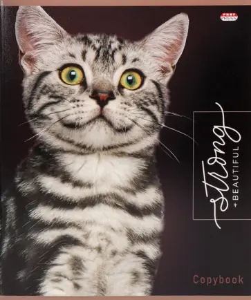 Тетрадь Благородные кошки, 48 листов, клетка, в ассортименте обложка книги