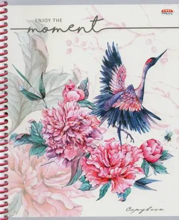 Тетрадь 96 листов, спираль, ПТИЧКИ И ЦВЕТЫ (96-6214) обложка книги