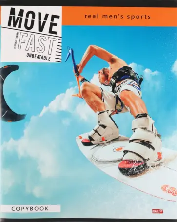 Тетрадь общая "Захватывающий спорт", А5, 96 листов, клетка, в ассортименте (96-7914) обложка книги