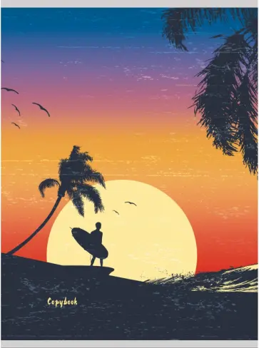 Тетрадь общая, для конспектов "На закате", А4, 60 листов, клетка (Т4604751) обложка книги