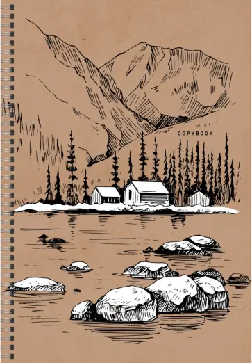 Тетрадь для конспектов 96 листов, А4, спираль, Eco 1 (ТСЛ4964695) обложка книги