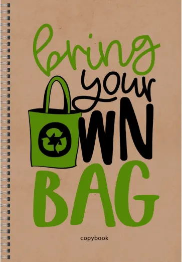 Тетрадь для конспектов 96 листов, А4, спираль, Eco 2 (ТСЛ4964696) обложка книги