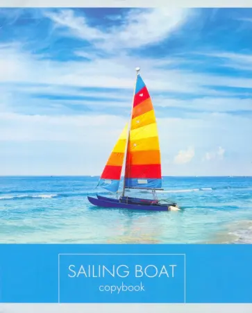 Тетрадь "Парусники", А5, 48 листов, клетка, в ассортименте (ТК487069) обложка книги