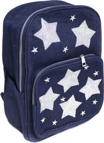 Рюкзак "Звезды. Синий", одно отделение, 35х26х12 см. (46669) обложка книги