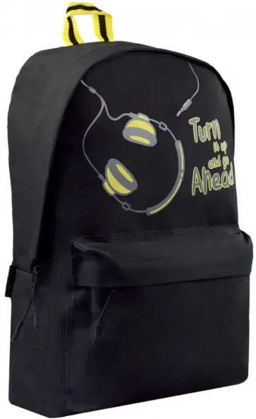 Рюкзак "Наушники", одно отделение, 28,5х43х11 см. (53678) обложка книги