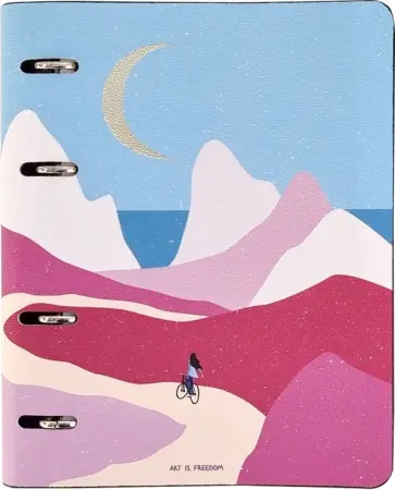 Тетрадь на кольцах Golden sun, 120 листов, А5, клетка обложка книги