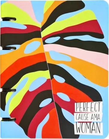 Тетрадь (120 листов, А5, клетка, кольцевой механизм), Abstract, лист (N2602) обложка книги