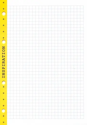 Блок сменный для тетрадей на кольцах 50 листов, А5, клетка, Inspira (N2709) обложка книги