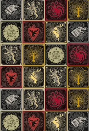 Игра Престолов. Обложка для паспорта (Гербы домов) обложка книги