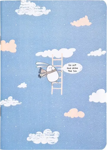 Тетрадь общая "Bunny. Облака", 48 листов, клетка (N2495) обложка книги