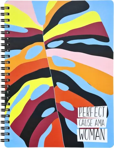 Тетрадь общая на спирали "Abstract. Лист", 120 листов, клетка (N2590) обложка книги