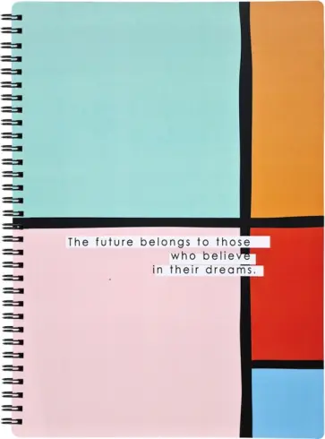 Тетрадь общая на спирали "Abstract. Прямоугольники", А4, 96 листов, клетка (N2650) обложка книги