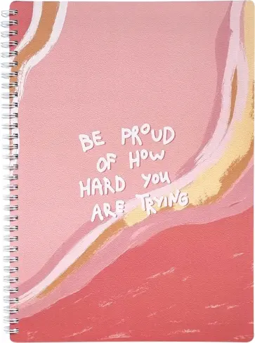 Тетрадь общая на спирали "Paints. Розовый", А4, 96 листов, клетка (N2756) обложка книги